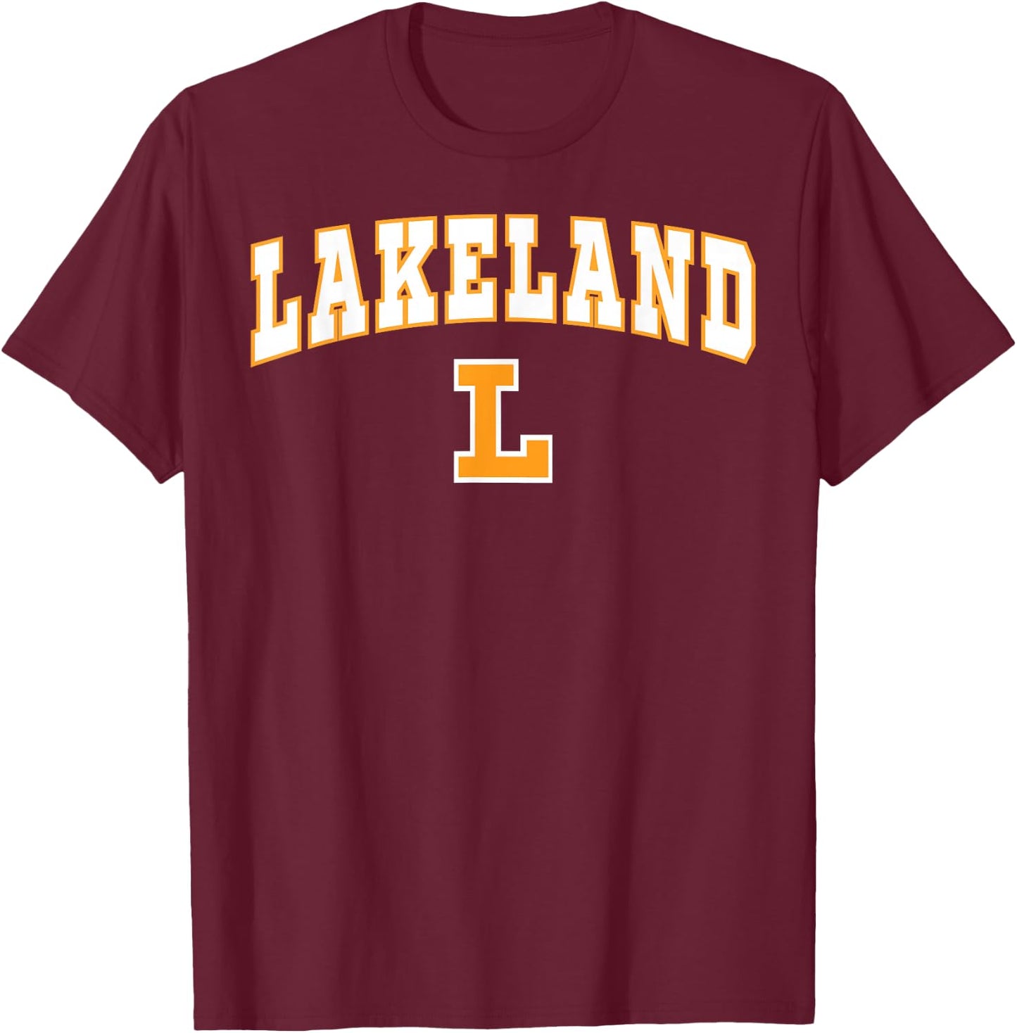 Lakeland High School Dreadnaughts C2 T-Shirt - T-Shirt | Maroon