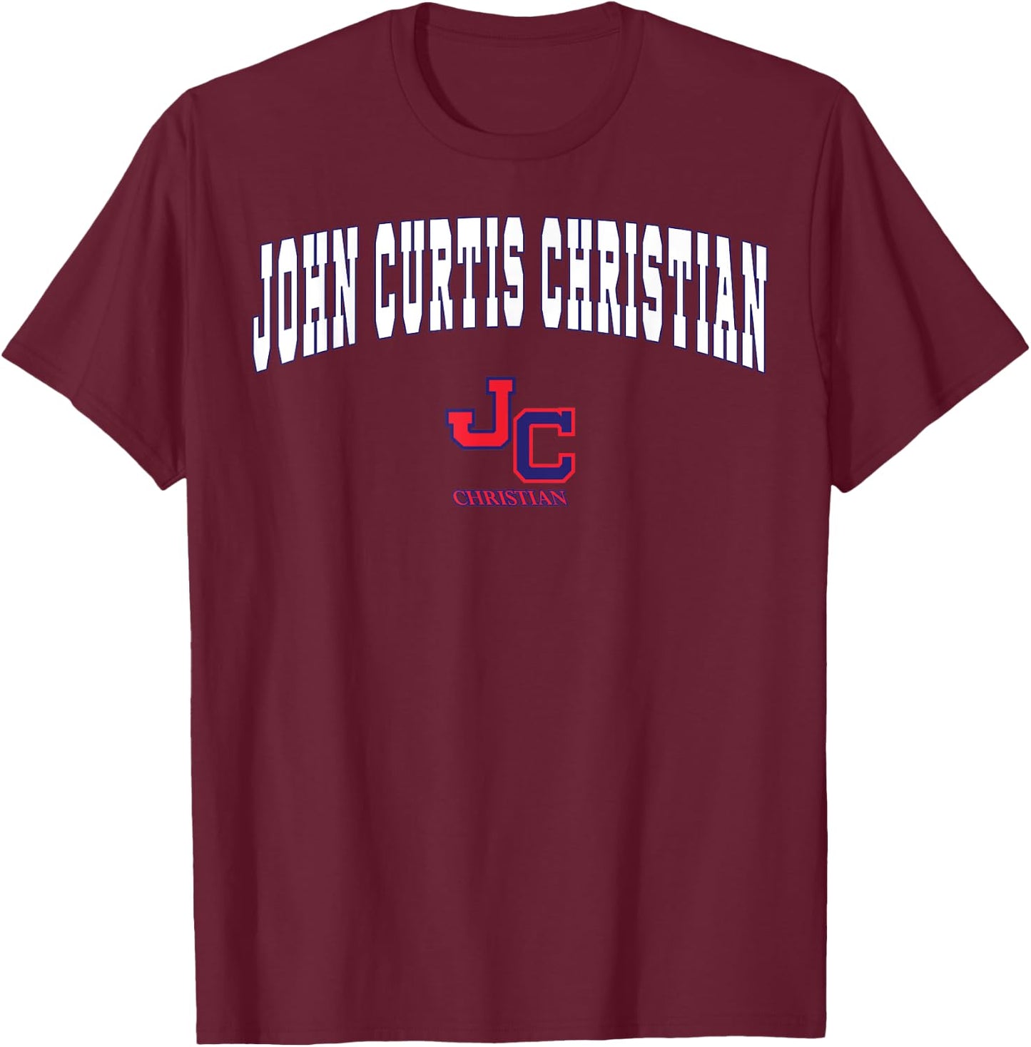 John Curtis Christian High School Patriots C2 T-Shirt - T-Shirt | Maroon