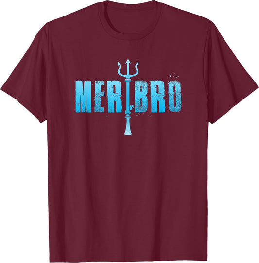 Merbro Brother of a Mermaid Funny Gift Kids T-Shirt - T-Shirt | Maroon