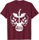 Heavy Metal Flying Guitars With Skulls Rock T-Shirt - T-Shirt | Maroon