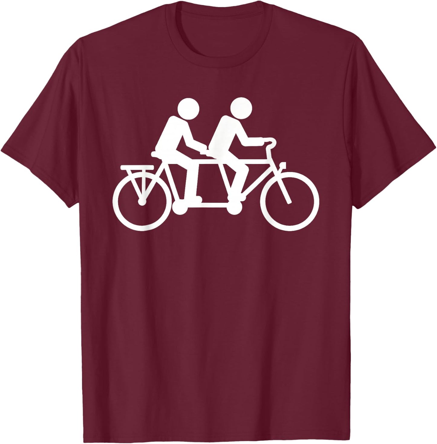 Tandem bike T-Shirt - T-Shirt | Maroon