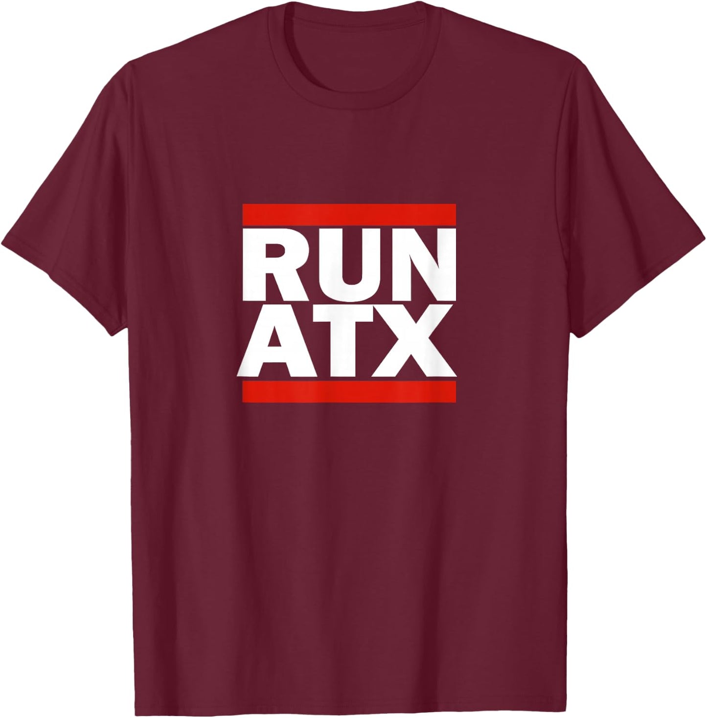 Run ATX Austin Texas Shirt T-Shirt - T-Shirt | Maroon