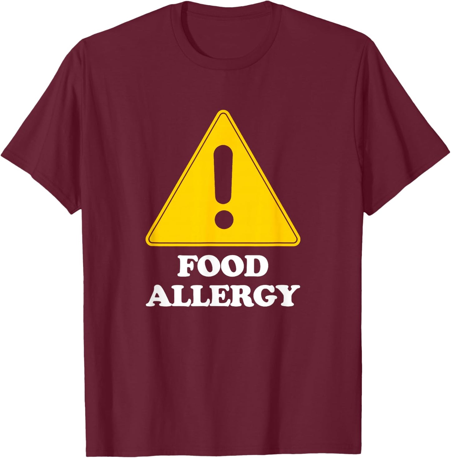 FOOD ALLERGY Shirt for Kids Toddler Mom and Dad Gift T-Shirt - T-Shirt | Maroon