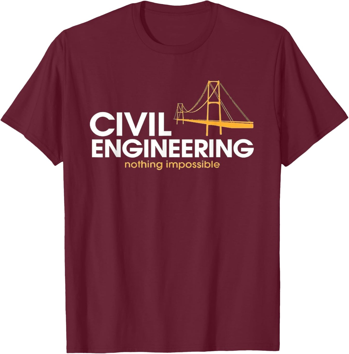 Civil engineering shirt for , Civil engineering for boys T-Shirt - T-Shirt | Maroon