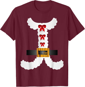Cranberrysky Retro Cute Cartoon Christmas Mrs Claus - Women's Red Short Sleeve Classic Fit - Small T-Shirt - T-Shirt | Maroon