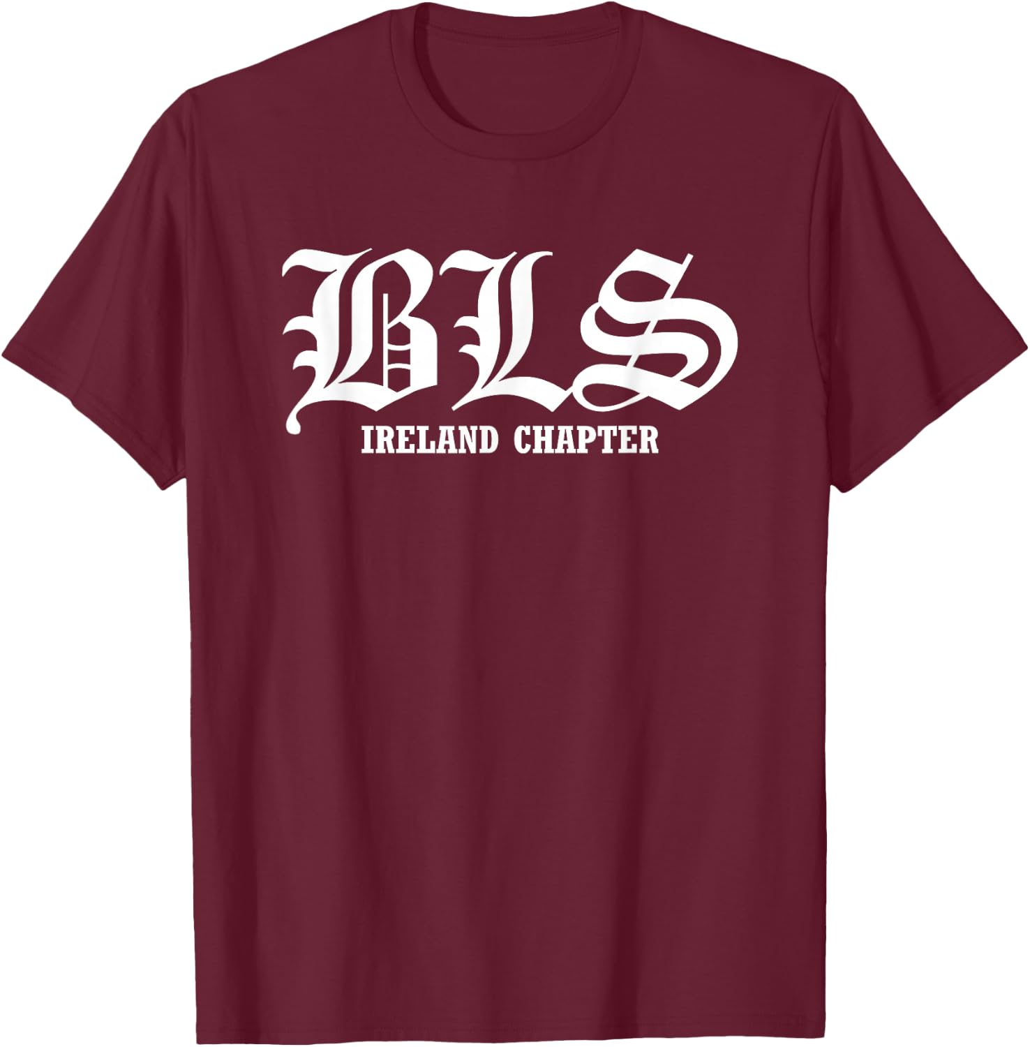 Black Label Society Ireland Chapter T-Shirt - T-Shirt | Maroon
