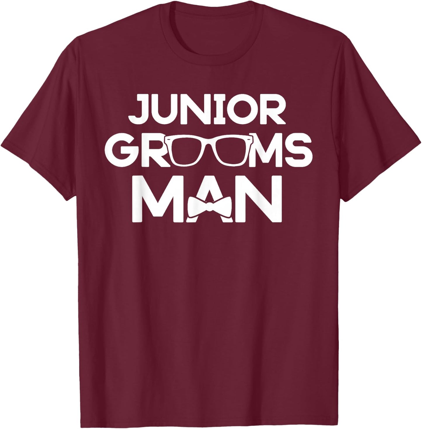 Junior Groomsman Wedding Party Kids Gift T-Shirt - T-Shirt | Maroon