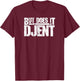 Distressed But Does It Djent Heavy Metal Djentlemans T-Shirt - T-Shirt | Maroon