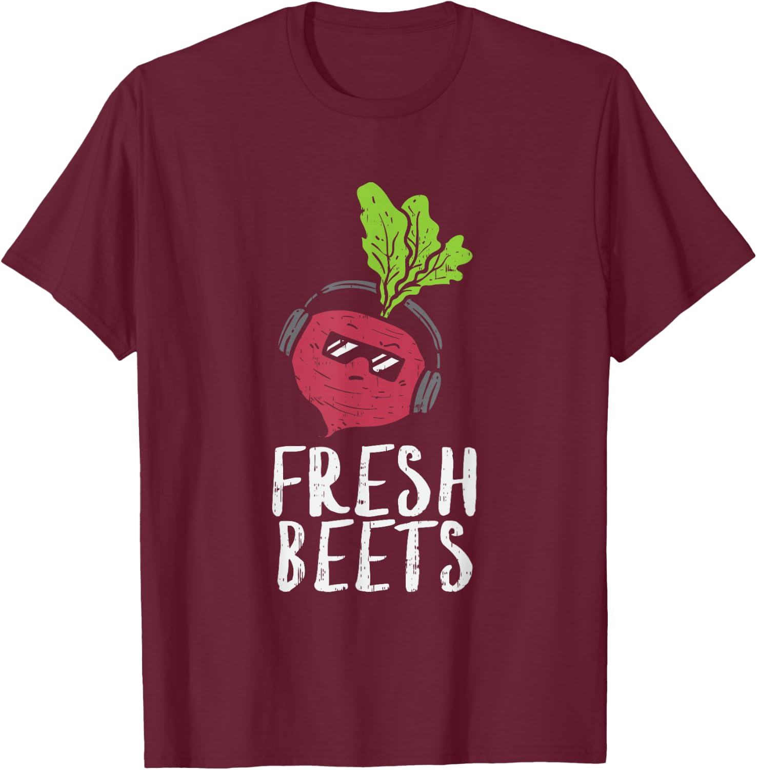 Funny Fresh Beets Vegetable Farmers Market Local Farm Food T-Shirt - T-Shirt | Maroon