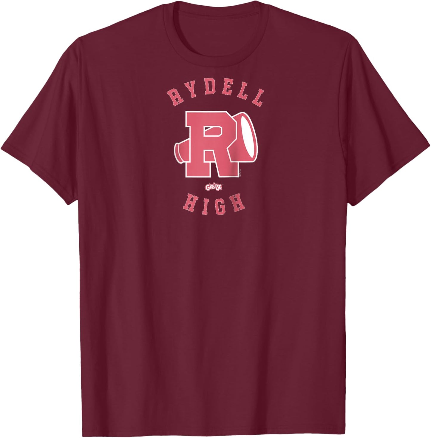 Grease - Rydell High Raglan Baseball T-Shirt - T-Shirt | Maroon