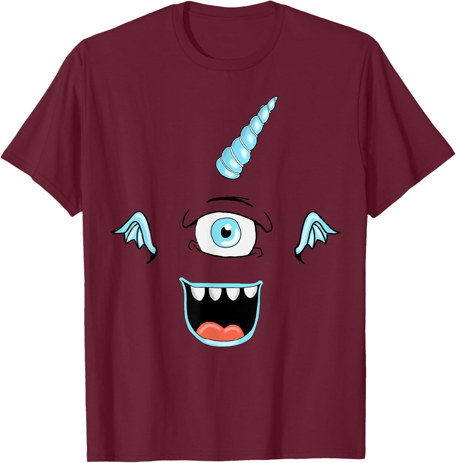 Purple People Eater Monster Halloween Costume T-Shirt - T-Shirt | Maroon