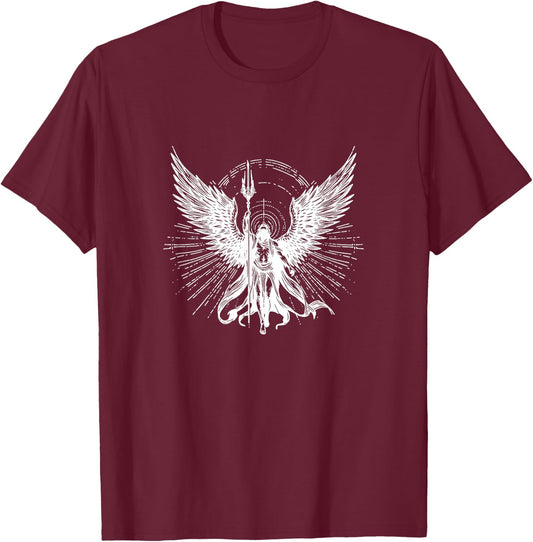 #snirt Fallen Angel Men's Angel Women T-Shirt - T-Shirt | Maroon