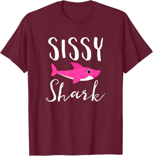Sissy Shark T-Shirt - T-Shirt | Maroon