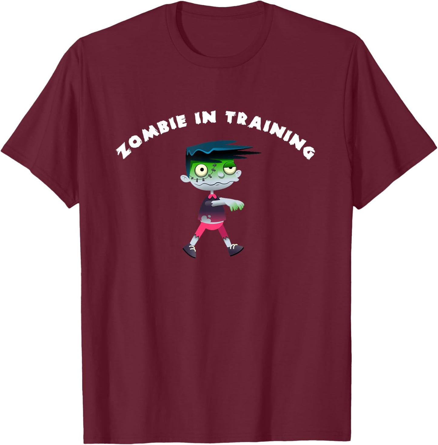Zombie Toddler Shirt Funny Zombie Youth T-Shirt - T-Shirt | Maroon