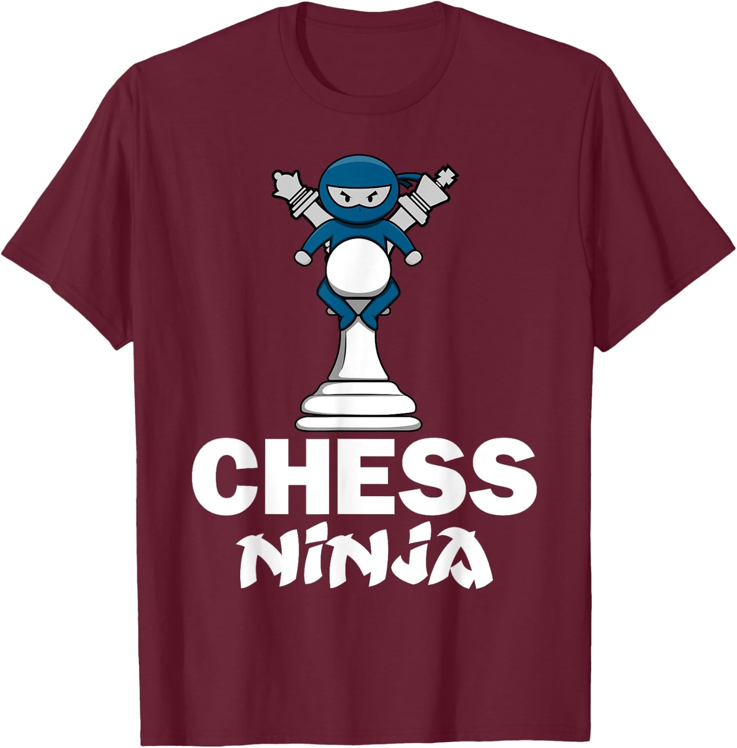 Cool Chess Design For Kids Boys Men Chess Player Chess Lover T-Shirt - T-Shirt | Maroon