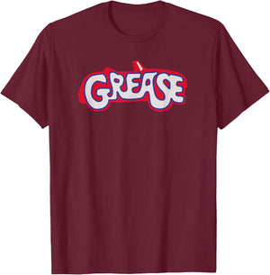 Grease - Movie Logo T-Shirt - T-Shirt | Maroon