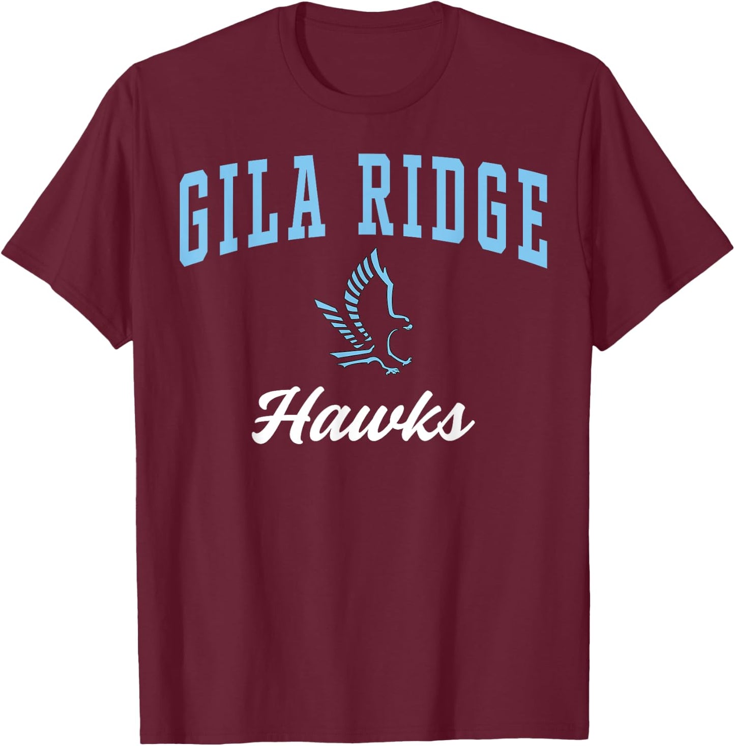 Gila Ridge High School Hawks C3 T-Shirt - T-Shirt | Maroon