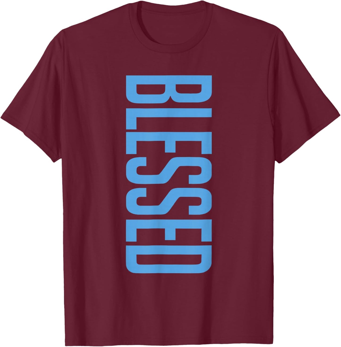 University Blue Black White Match T-Shirt - T-Shirt | Maroon