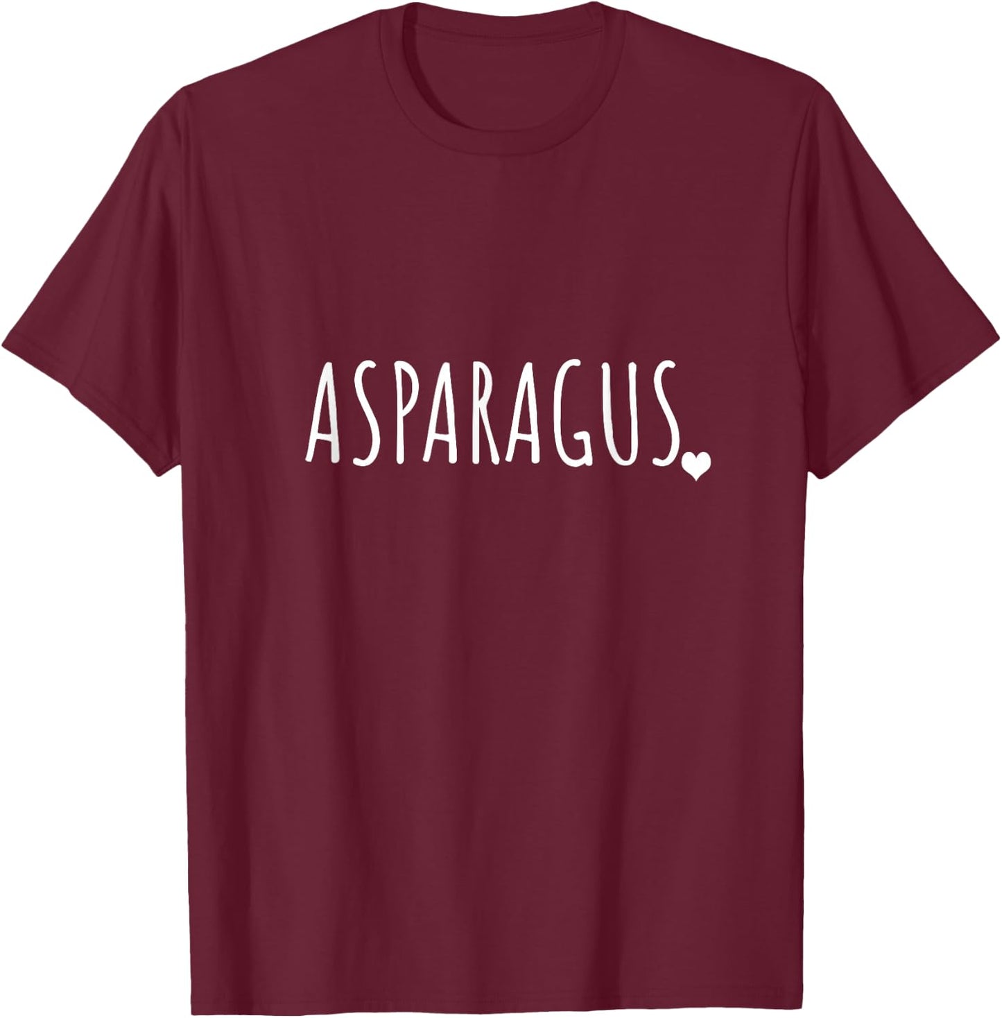 Asparagus - Cute Food Shirt T-Shirt - T-Shirt | Maroon