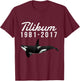Free Tilikum Save the Orca Killer Whale T-Shirt - T-Shirt | Maroon