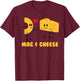 Funny Mac & Cheese Love Food - Cute Veggie Gift T-Shirt - T-Shirt | Maroon