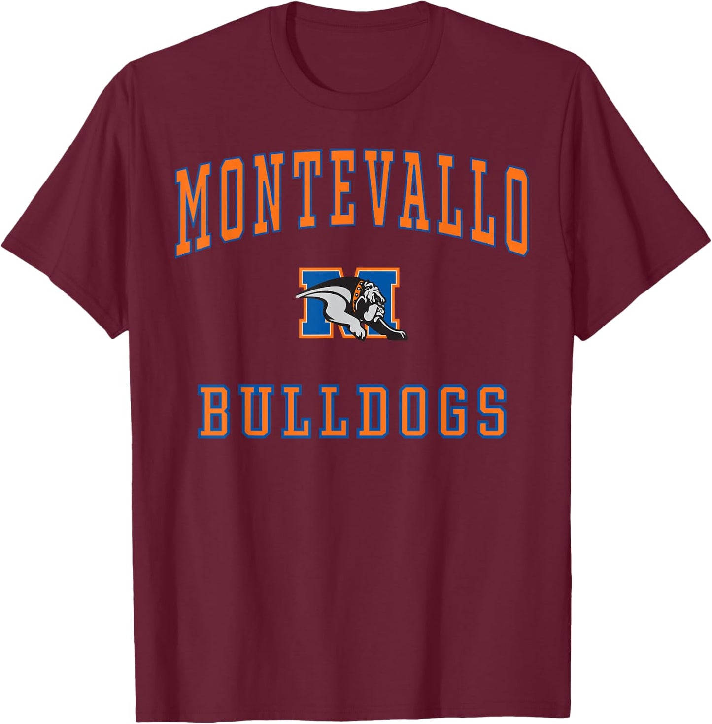 Montevallo High School Bulldogs C1 T-Shirt - T-Shirt | Maroon