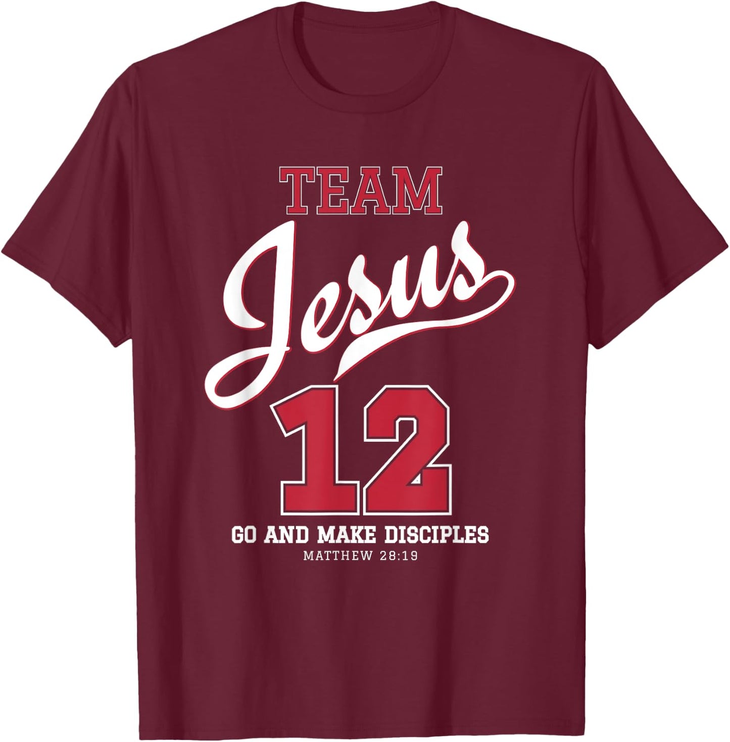 Jesus and Baseball Team Jesus Christian shirts T-Shirt - T-Shirt | Maroon