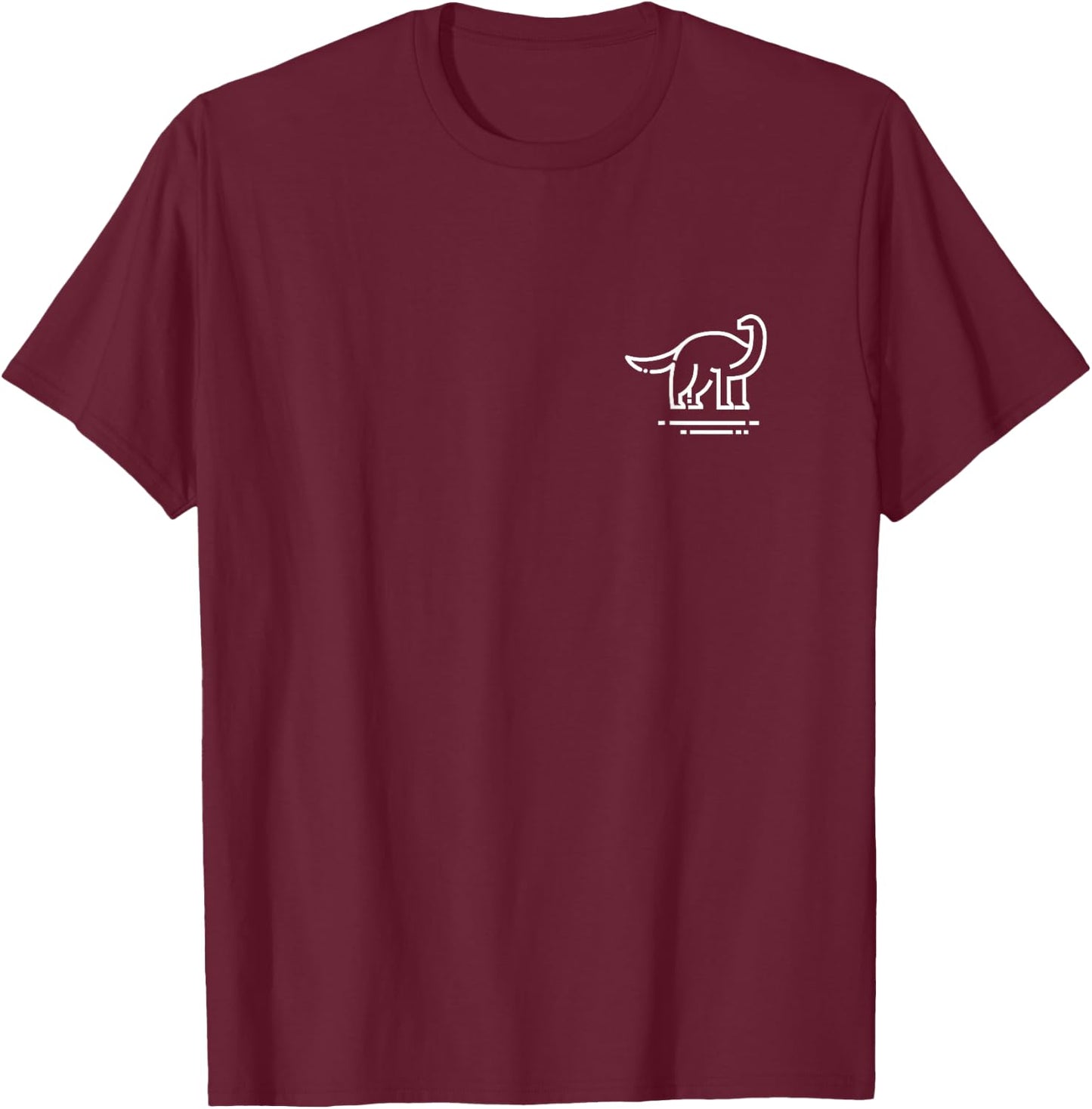 Brontosaurus Women & Kids | Dinosaur Badge T-Shirt - T-Shirt | Maroon