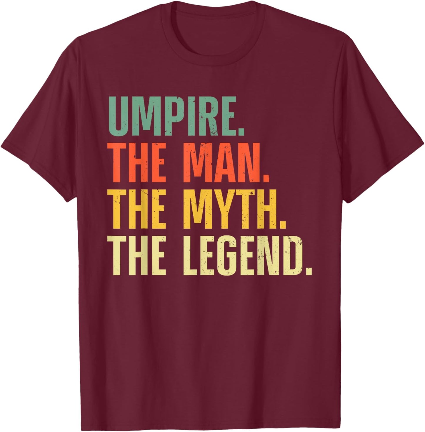 Cool Umpire Art Boys Sport Official Referee Umpire T-Shirt - T-Shirt | Maroon