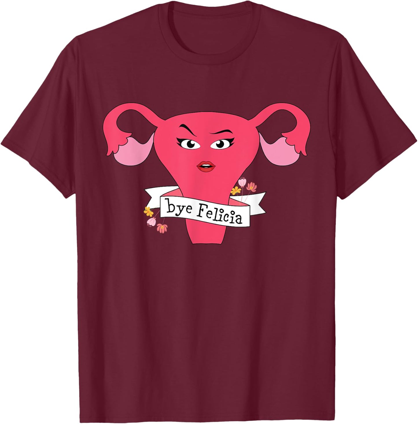 Hysterectomy Support And Uterine Operation Survivor T-Shirt - T-Shirt | Maroon