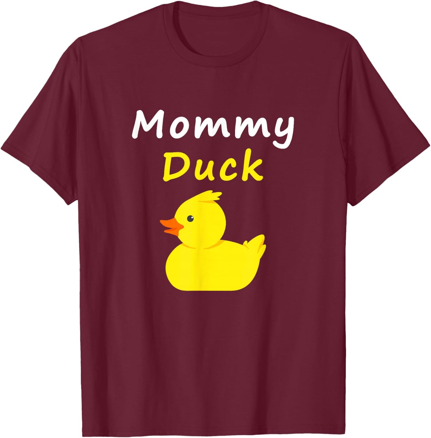 Mommy Duck Rubber Duck T-Shirt - T-Shirt | Maroon
