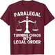 Paralegal Art Women Lawyer Legal Assistant Paralegal T-Shirt - T-Shirt | Maroon