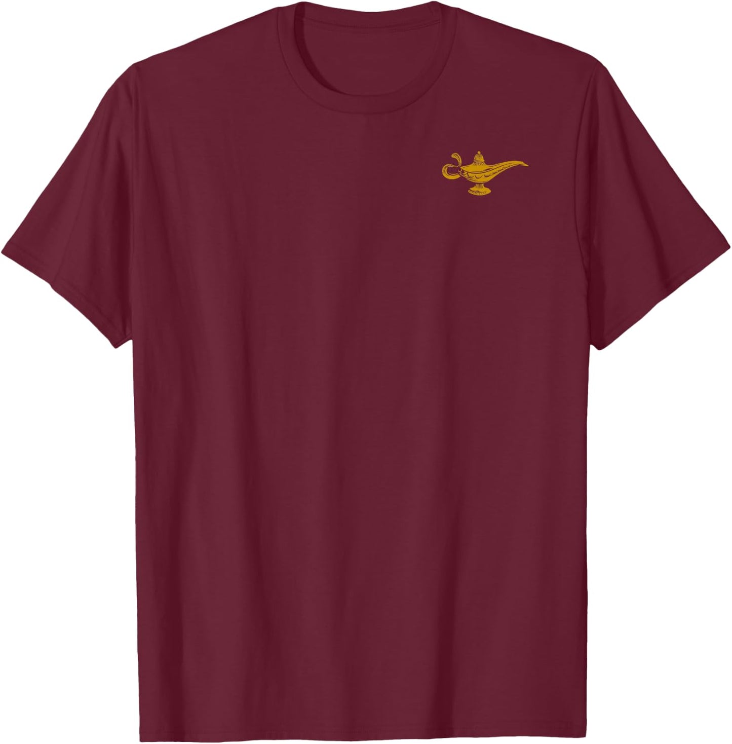 Disney Aladdin Live Action Genie's Lamp Pocket Logo T-Shirt - T-Shirt | Maroon
