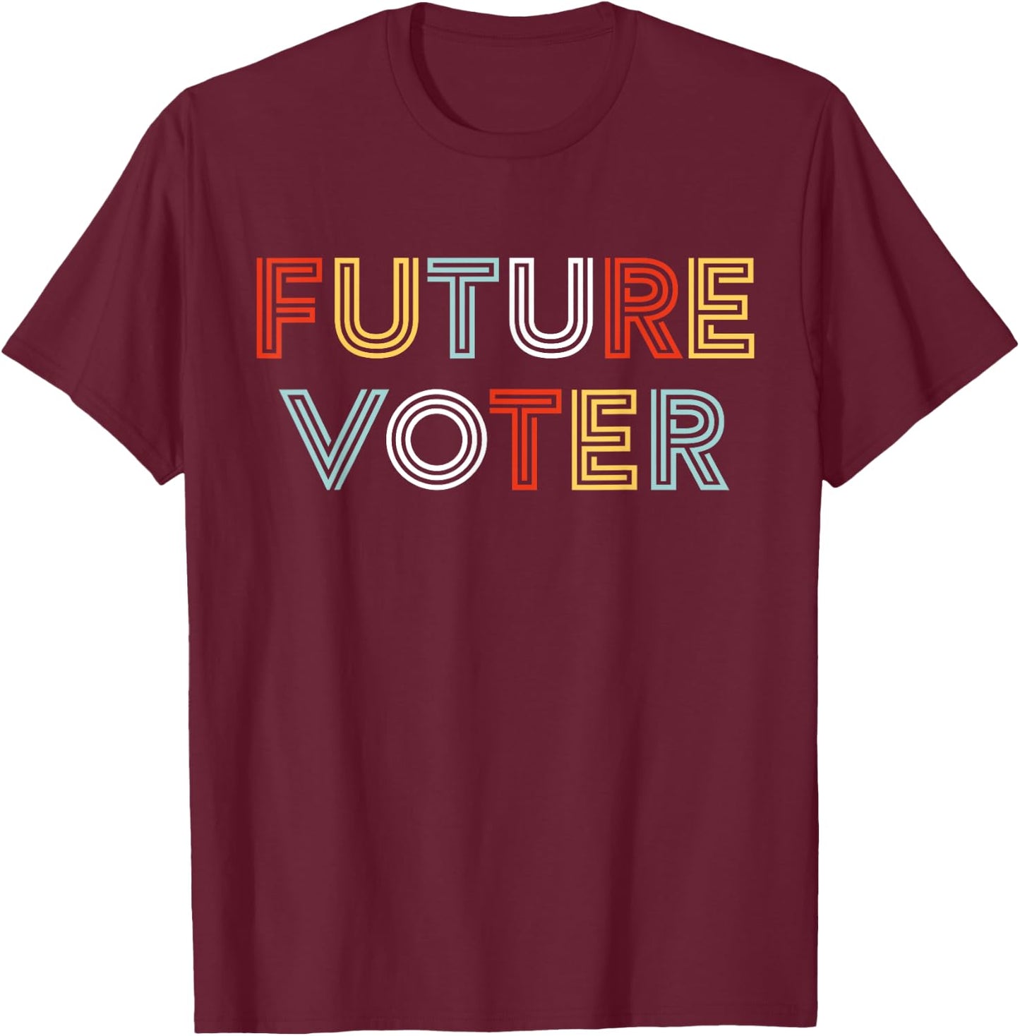 Future Voter Elections Political Voting T-Shirt - T-Shirt | Maroon