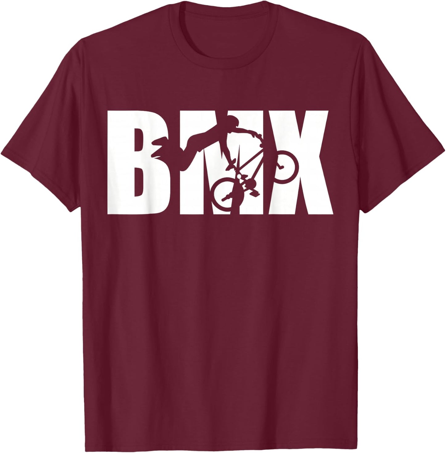 BMX Rider T-Shirt - T-Shirt | Maroon