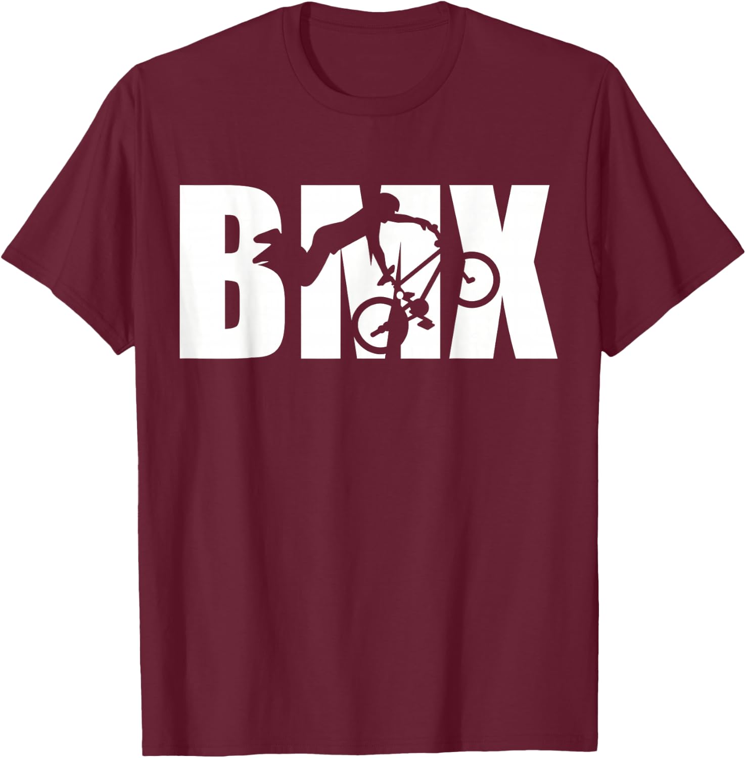 BMX Rider T-Shirt - T-Shirt | Maroon