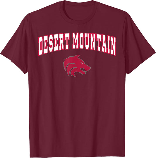 Desert Mountain High School Wolves C2 T-Shirt - T-Shirt | Maroon