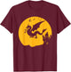 Dragon Halloween Bats Witch Haunted House Design T-Shirt - T-Shirt | Maroon