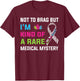 Rare Disease Awareness Day 2025 Rare Genes Zebra Ribbon T-Shirt - T-Shirt | Maroon