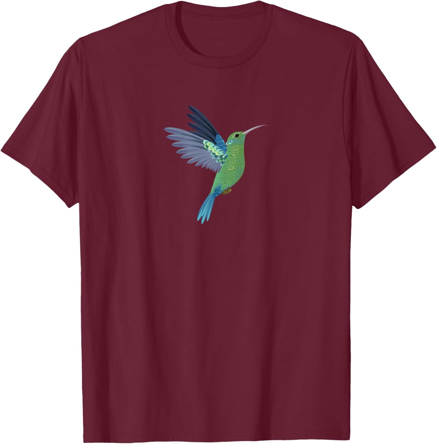 Hummingbird | Mothers Day Christmas - Mom Nana Bird Lover T-Shirt - T-Shirt | Maroon