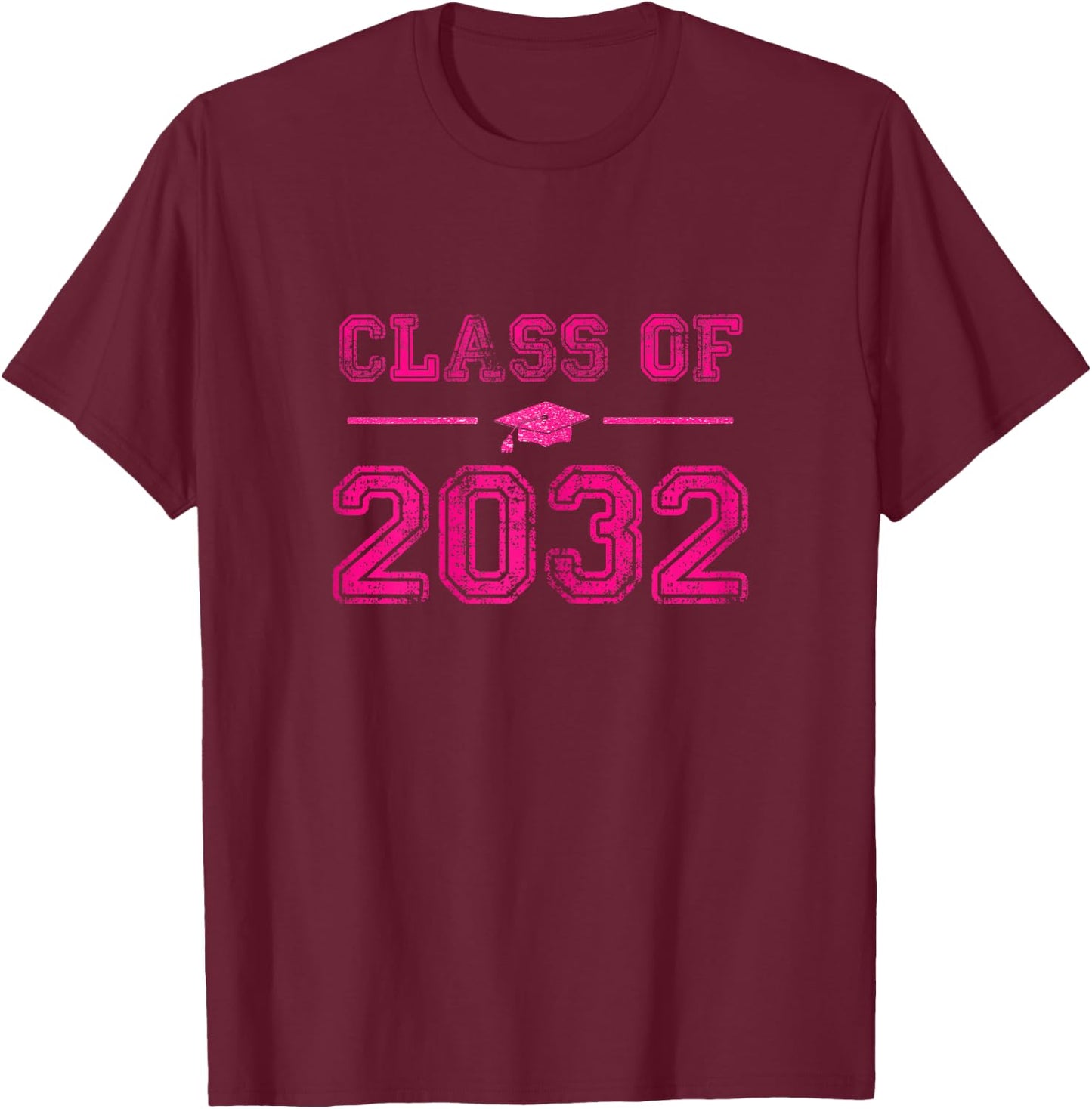 Class of 2032 Grow With Me Shirt T-Shirt - T-Shirt | Maroon