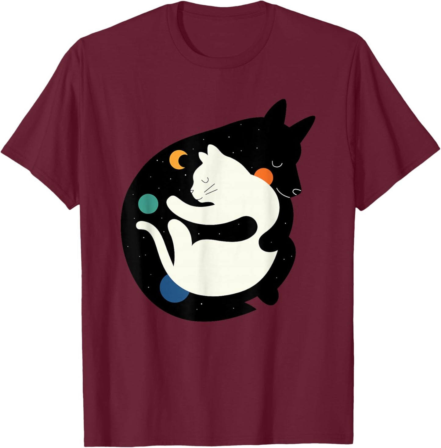 Threadless Andy Westface More Hugs Less Fights Graphic T-Shirt - T-Shirt | Maroon