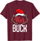 Her Buck His Doe Couples Matching Merry Christmas Saying T-Shirt - T-Shirt | Maroon