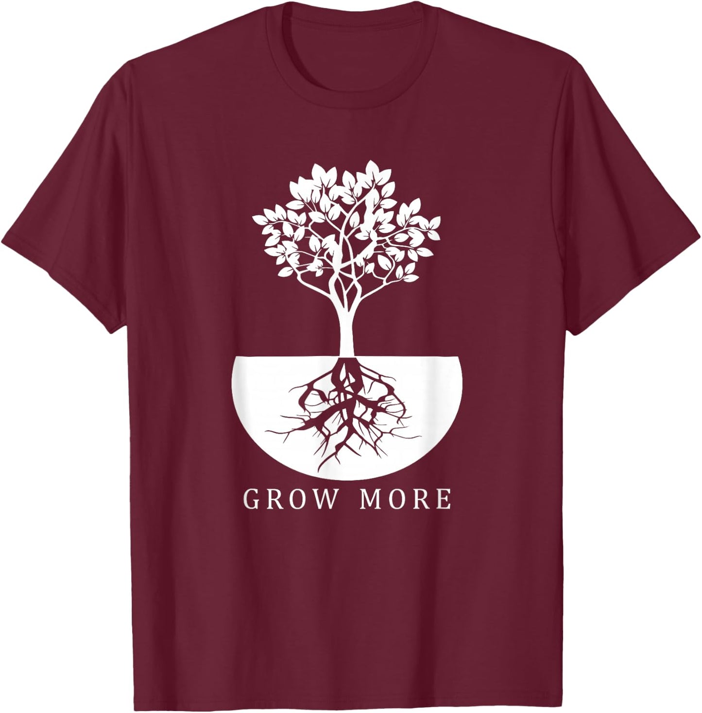 Grow More - Gardening and Men T-Shirt - T-Shirt | Maroon