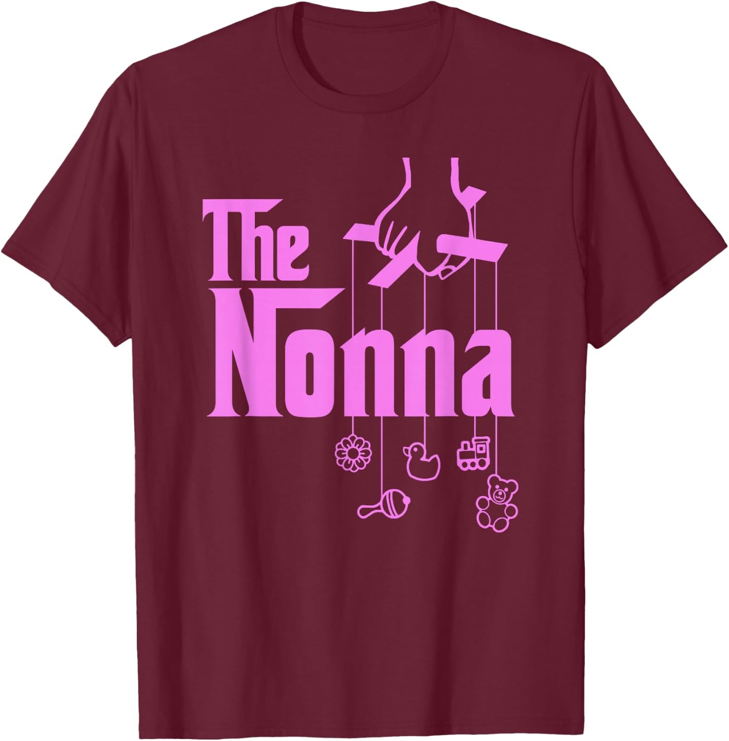 The Nonna! Italy Grandmother Baby Hang Toys T-Shirt - T-Shirt | Maroon