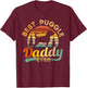 Puggle Dad Best Daddy Dog Lover Retro Vintage Gift Women Girls Kids T-Shirt - T-Shirt | Maroon