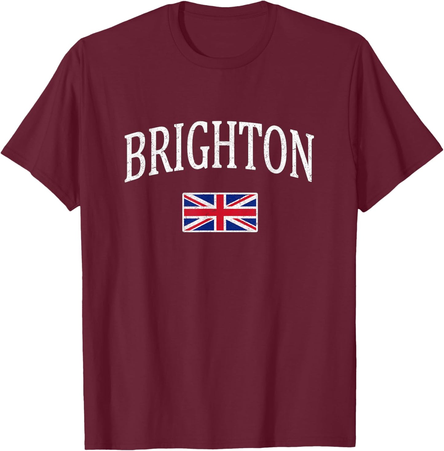 Brighton England T-Shirt - T-Shirt | Maroon