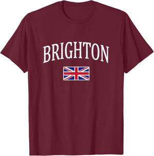 Brighton England T-Shirt - T-Shirt | Maroon