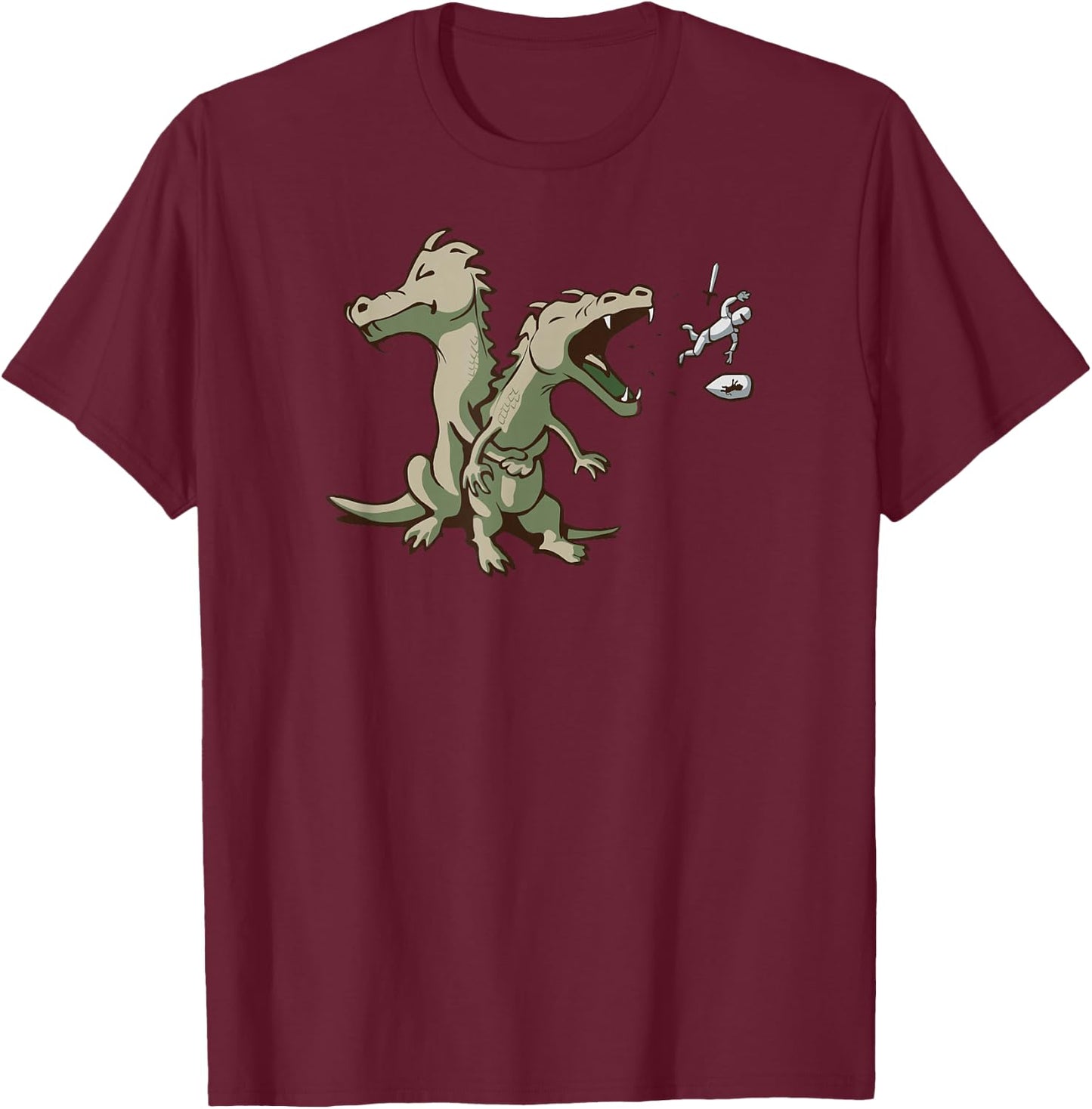 Threadless Nathan W. Pyle Unlikely Hero Graphic T-Shirt - T-Shirt | Maroon