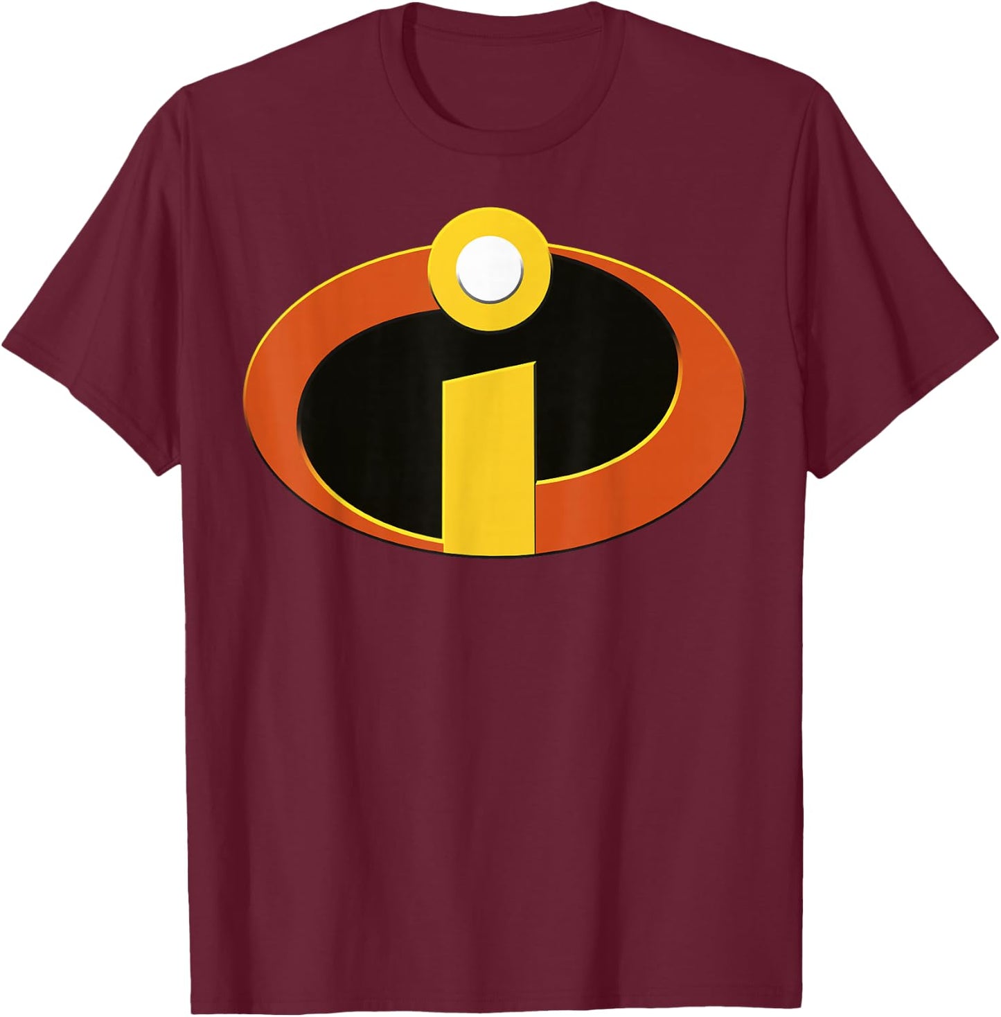 Disney Pixar Incredibles Movie Logo T-Shirt - T-Shirt | Maroon